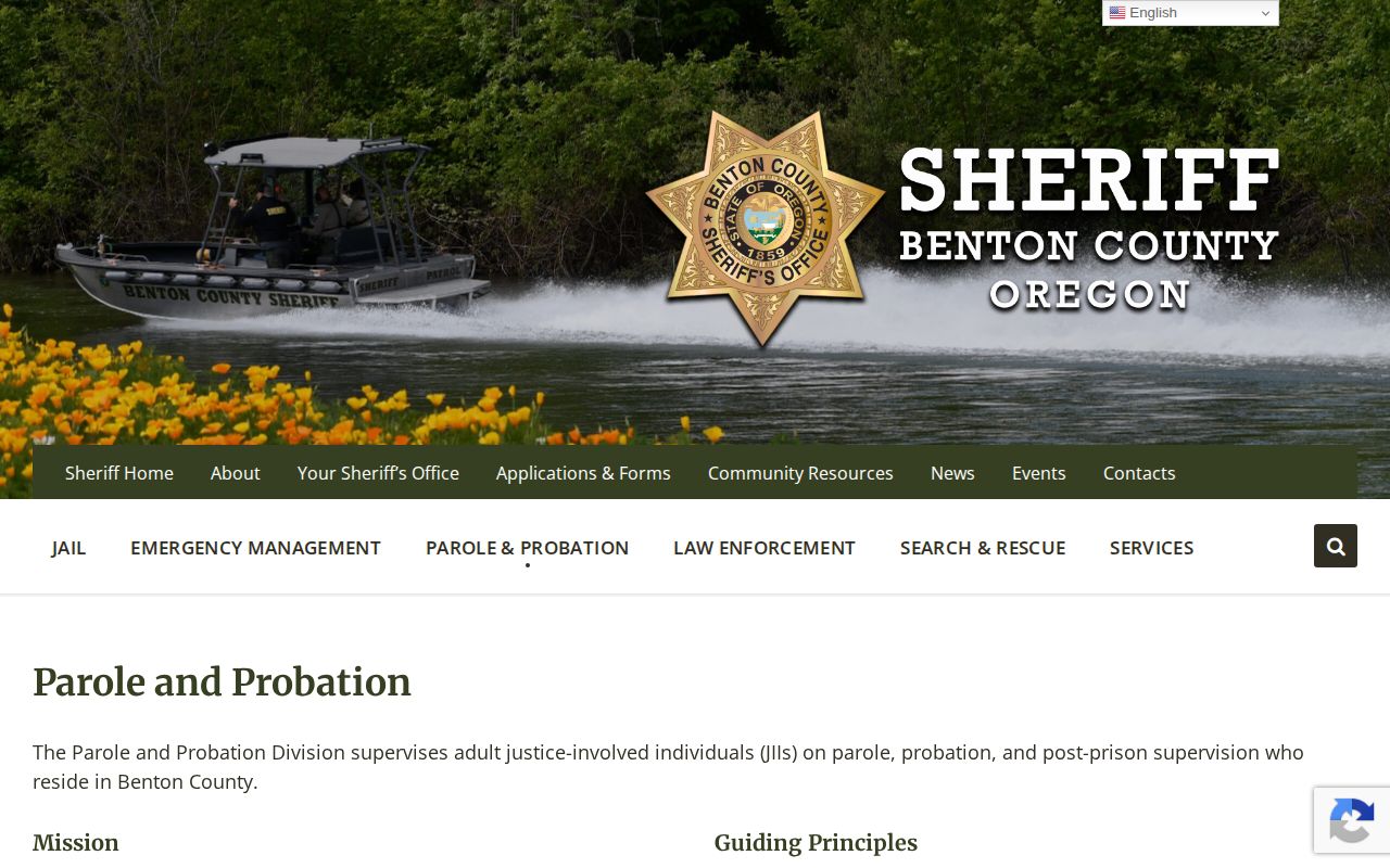 Benton County post-release supervision office information