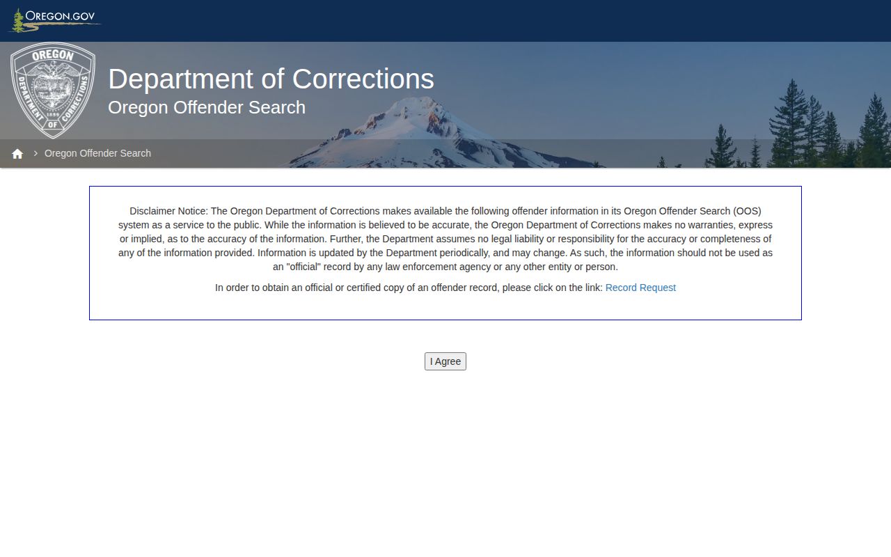 Oregon offender search for Benton County state-prison release records